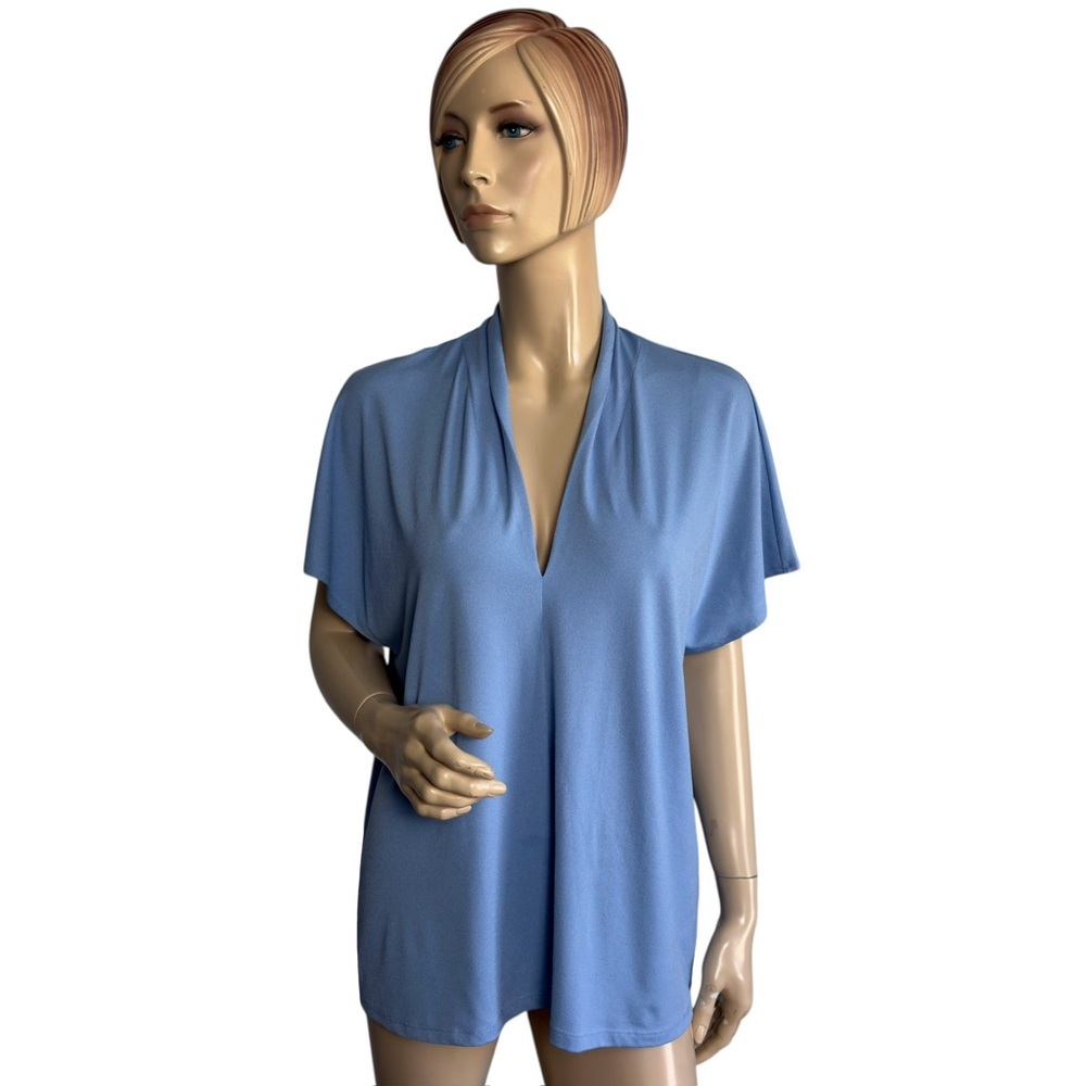 H&M V-neck Top in Blue XL